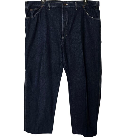 Dickies Men's Carpenter Jeans 44x29 Relaxed Fit Blue Denim Wash Pants NWOT - Picture 3 of 7